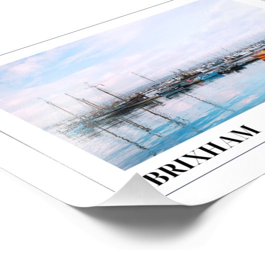 Brixham Marina, Engelse Riviera, Devon Foto Afdruk (Hoek)