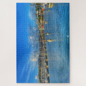 Brixham Marina: Sunny Devon Harbor & Seagull View Legpuzzel (Verticaal)