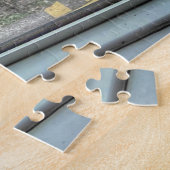 Brixham Rain: Cozy Harbor View & Puppy Friend Legpuzzel (Zijkant)