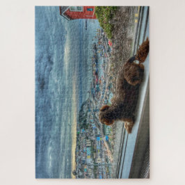 Brixham Rain: Cozy Harbor View & Puppy Friend Legpuzzel