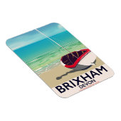 Brixham strand Devon vintage reisposter Magneet (Rechterzijde)