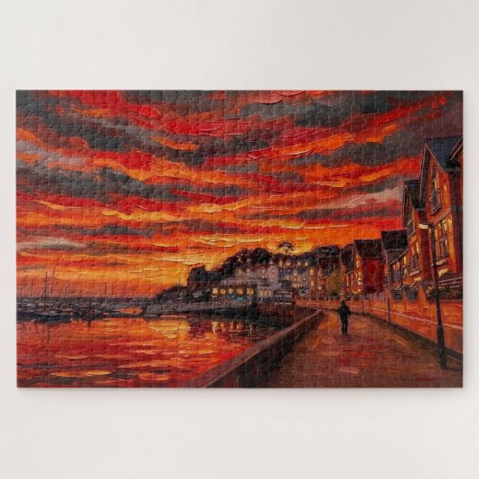 Brixham Sunrise: Galerij-editie Legpuzzel (Horizontaal)