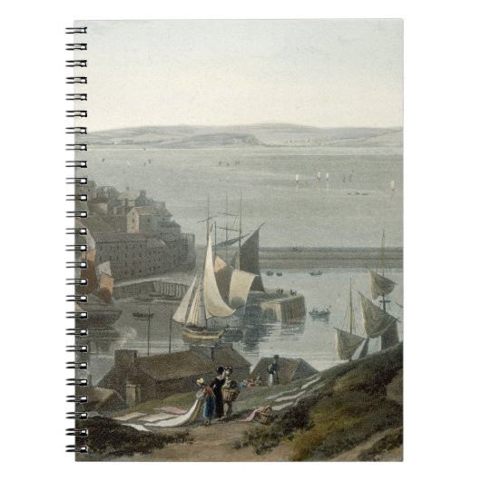 Brixham, Torbay, Devon, uit deel VIII van 'A Voy Notitieboek (Voorkant)