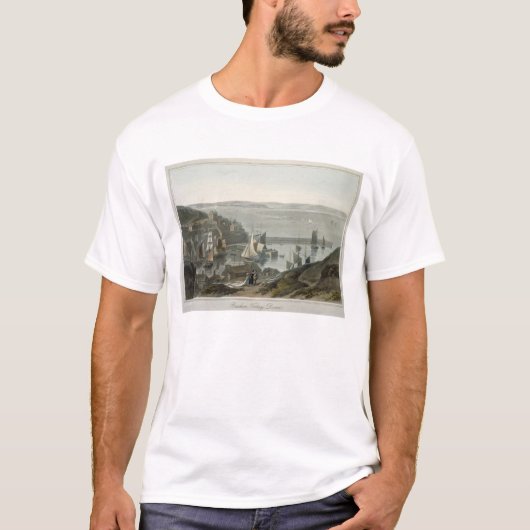 Brixham, Torbay, Devon, uit deel VIII van 'A Voy' T-shirt (Voorkant)