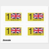 BRIXMIS-LICENTIE RECHTHOEKIGE STICKER (Vel)