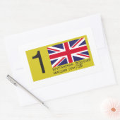 BRIXMIS-LICENTIE RECHTHOEKIGE STICKER (Envelop)