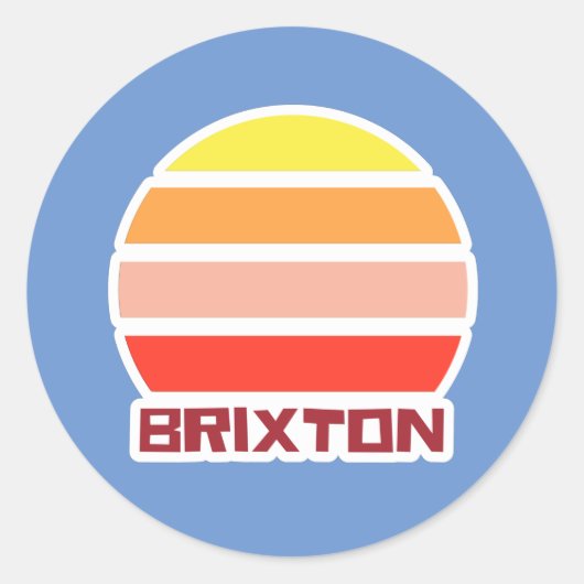 Brixton London Sunset Sticker (Voorkant)