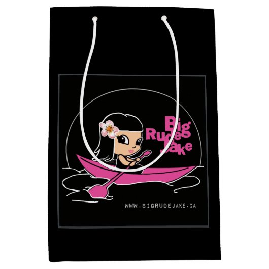 BRJ Roze Kano Logo Medium Gift Bag Medium Cadeauzakje (Voorkant)