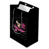 BRJ Roze Kano Logo Midden Geschenkentas Medium Cadeauzakje (Voorkant Gekanteld)