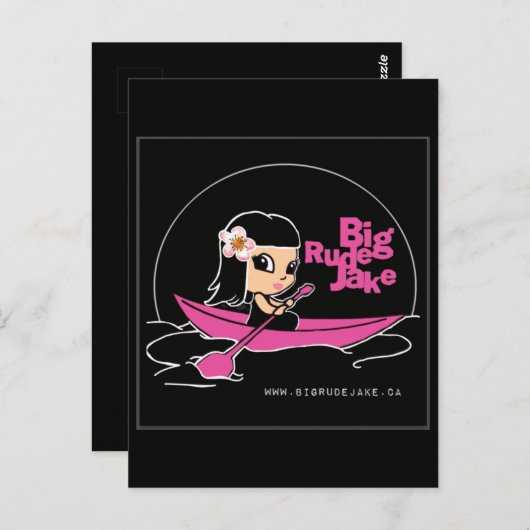 BRJ Roze Kano Post Kaart (Voorkant / Achterkant)