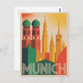 Brno briefkaart, Tsjechië reiskunst, Briefkaart (Voorkant / Achterkant)