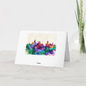 Brno Skyline Feestdagen Kaart (Achterkant)