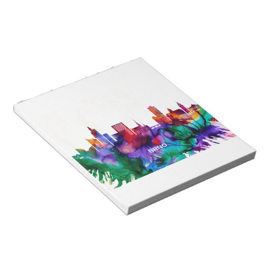 Brno Skyline Notitieblok (Schuin)