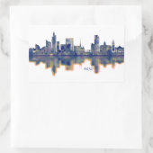 Brno Skyline Rechthoekige Sticker (Tas)