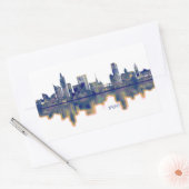 Brno Skyline Rechthoekige Sticker (Envelop)