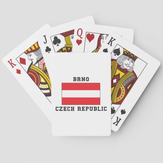Brno, Tsjechië Pokerkaarten (Achterkant)