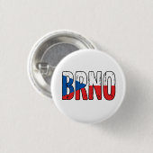 Brno Tsjechië Ronde Button 3,2 Cm (Voorkant /achterkant)