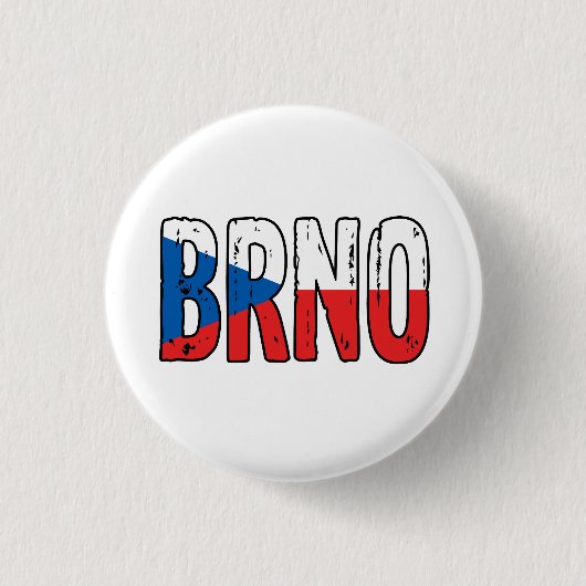 Brno Tsjechië Ronde Button 3,2 Cm (Voorkant)