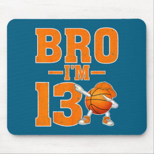 Bro 13 Dabbing Basketbal 13e Kunstwerk Muismat