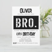 Bro 13e verjaardagsfeest kaart (Staand voorkant)