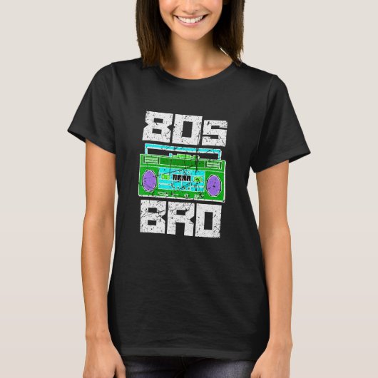 Bro 1980: 80s Broeder Cassette Pla T-shirt (Voorkant)