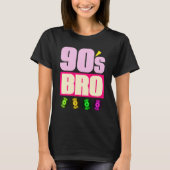 Bro 1990: Muziek Theme Party Vinyl Nineties T-shirt (Voorkant)