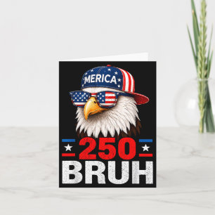 Bro 250 Verjaardag Usa Jongens Kinderen 250 Jaar 4 Kaart