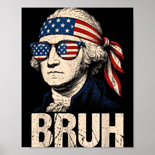 Bro 4 juli George Washington Amerikaans Poster (Voorkant)