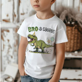Bro-a-saurus Dinosaur Thema Kinderverjaardagsfeest T-shirt
