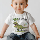 Bro-a-saurus Dinosaur Thema Kinderverjaardagsfeest T-shirt
