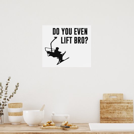 Bro, ben je zelfs aan het lachen? poster (Keuken)