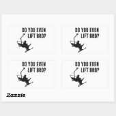 Bro, ben je zelfs aan het lachen? rechthoekige sticker (Vel)