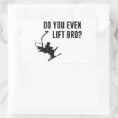 Bro, ben je zelfs aan het lachen? rechthoekige sticker (Tas)