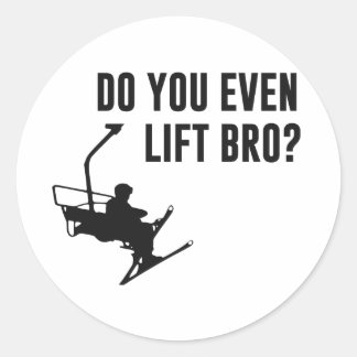 Bro, ben je zelfs aan het lachen? ronde sticker