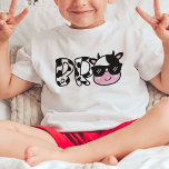 Bro Brother Koe Birthday Party T-Shirt<br><div class="desc">Bro of broer koe verjaardagsfeest met koe met zonnebrillen en koe drukletters. Bekijk mijn winkel voor het matchen van t-shirts voor andere familieleden.</div>