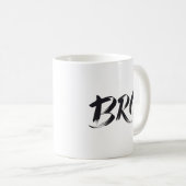 "Bro" Calligrafie Mok - Een Symbool van Vriendscha (Voorkant rechts)