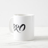"Bro" Calligrafie Mok - Een Symbool van Vriendscha (Voorkant links)