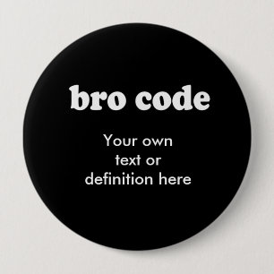 BRO-CODE RONDE BUTTON 4,0 CM