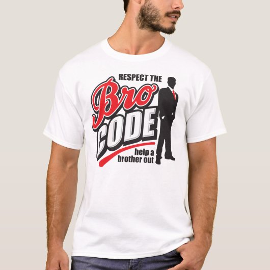 Bro-code T-shirt (Voorkant)