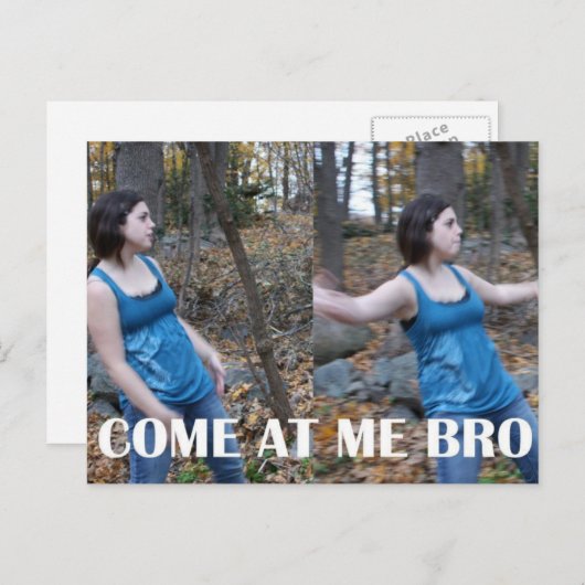 bro, come @ me briefkaart (Voorkant / Achterkant)