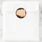 Bro Fist Emoji Ronde Sticker (Tas)
