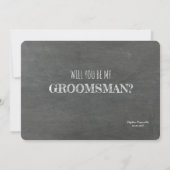 Bro Funny Groomsman of Best Man proposal Kaart (Achterkant)