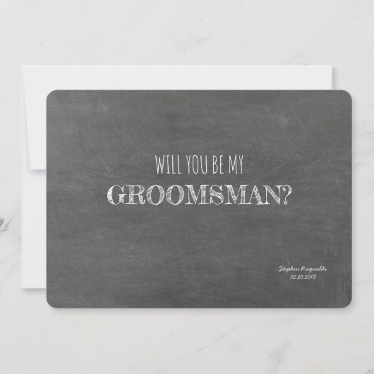 Bro Funny Groomsman of Best Man proposal Kaart (Achterkant)