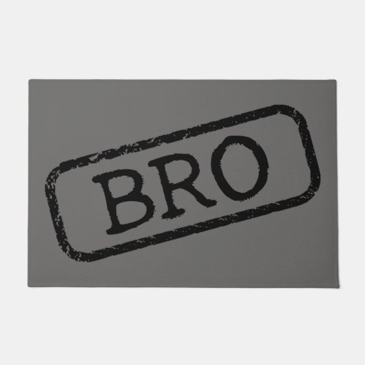"Bro" Gestampt en goedgekeurd Deurmat (Voorkant)