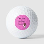 Bro heb je Jesus Christelijk Jesus Pink gevonden Golfballen (Voorkant)