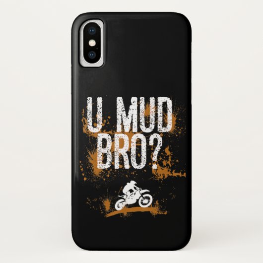 Bro Homie Dude Motorcycles Mudding Case-Mate iPhone Case (Achterkant)