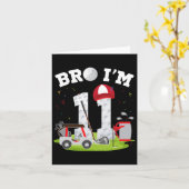Bro ik ben 11 jaar oud golf thema 11e verjaardag G Kaart (Gele Bloem)