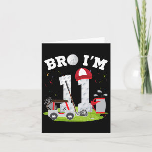 Bro ik ben 11 jaar oud golf thema 11e verjaardag G Kaart
