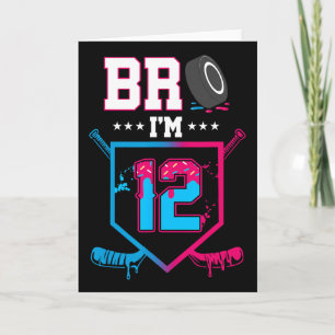 Bro ik ben 12 jaar oud Hockey ijs druppel 12e verj Kaart