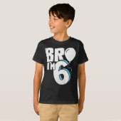Bro ik ben 6 - Zesde verjaardag T-shirt (Voorkant volledig)